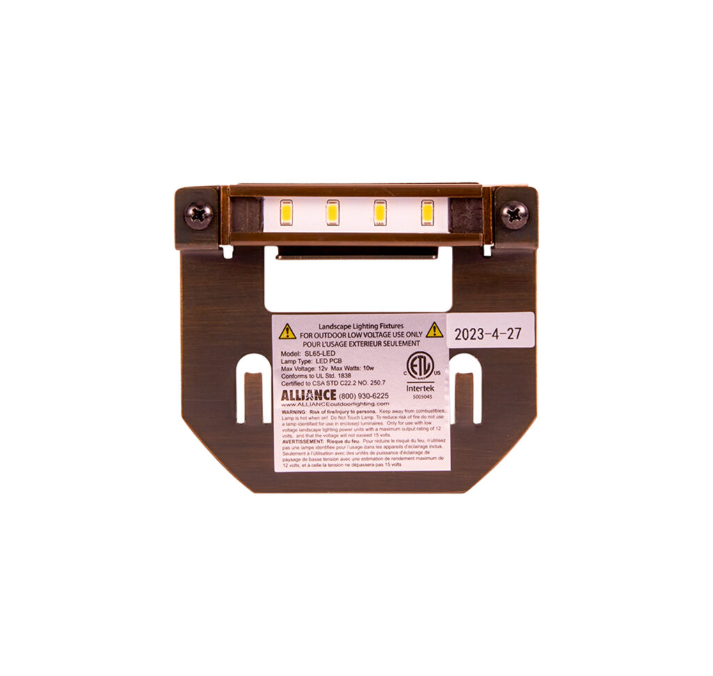 4" Alliance SL65 LED Strip Light 1.1 Watt Aged Brass The Pond