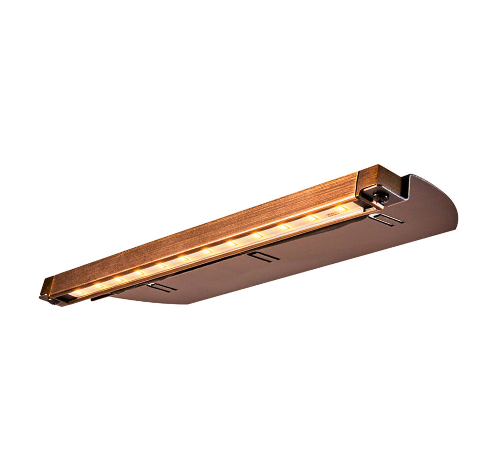 12" Alliance SL85 LED Strip Light 4 Watt Aged Brass The Pond